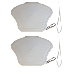 DSCover 2 Pack Face Mask Case, Portable Plastic Storage - Clear